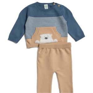 Little Me Baby Boy 2 Piece Sweater Outfit